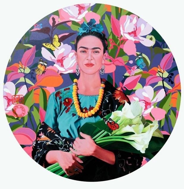 Painting Tributes on sale to Frida Khalo Acrylic on canvas 24 x 30 Unique Creation of DMP. Artcreations France