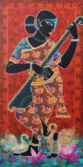 Modern Saraswati  Art Paintings