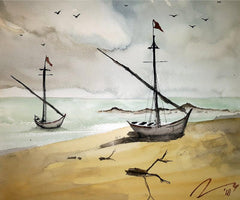 Boat Paintings & Artworks on Canvas for Walls