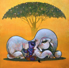 Krishna Cow Paintings Online