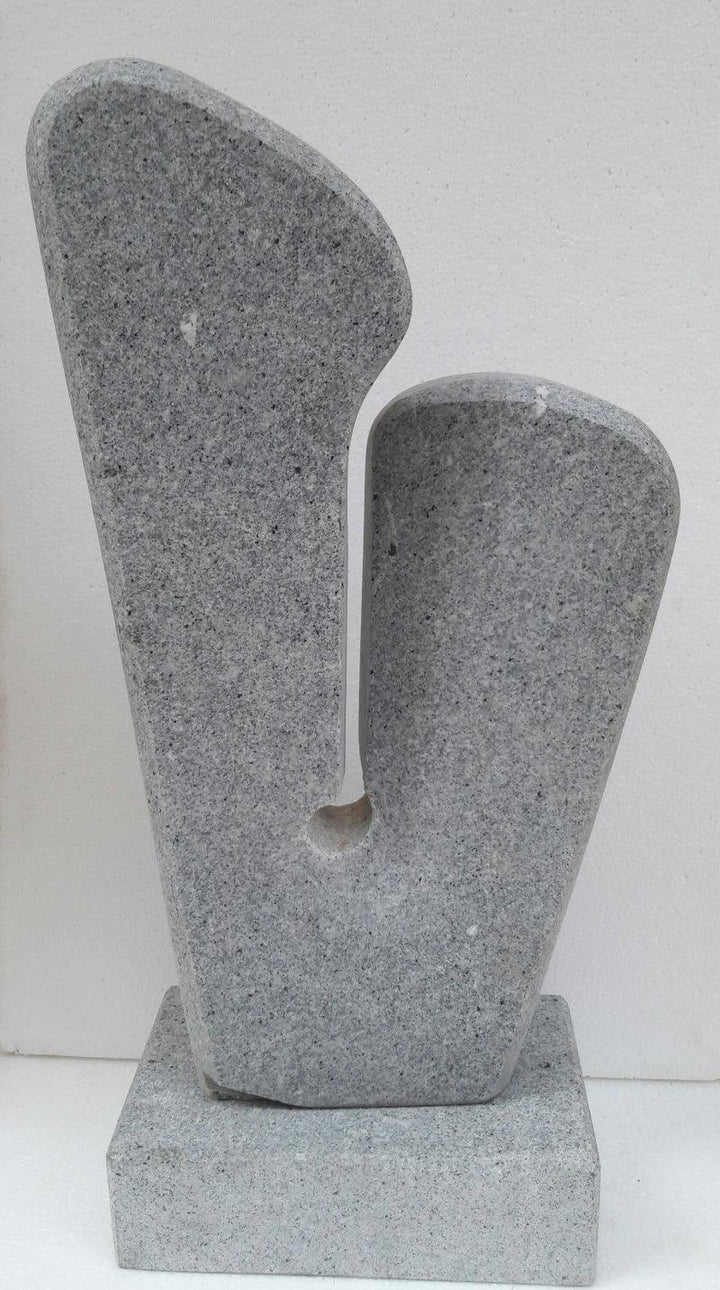 Figurative sculpture titled 'Couple', 18x12x8 inches, by artist Nema Ram on Granite