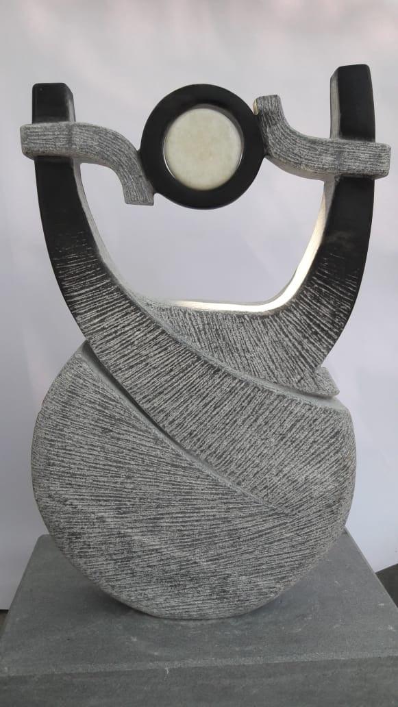 Abstract sculpture titled 'Untitled 4', 15x9x6 inches, by artist Nema Ram on Mixed Media