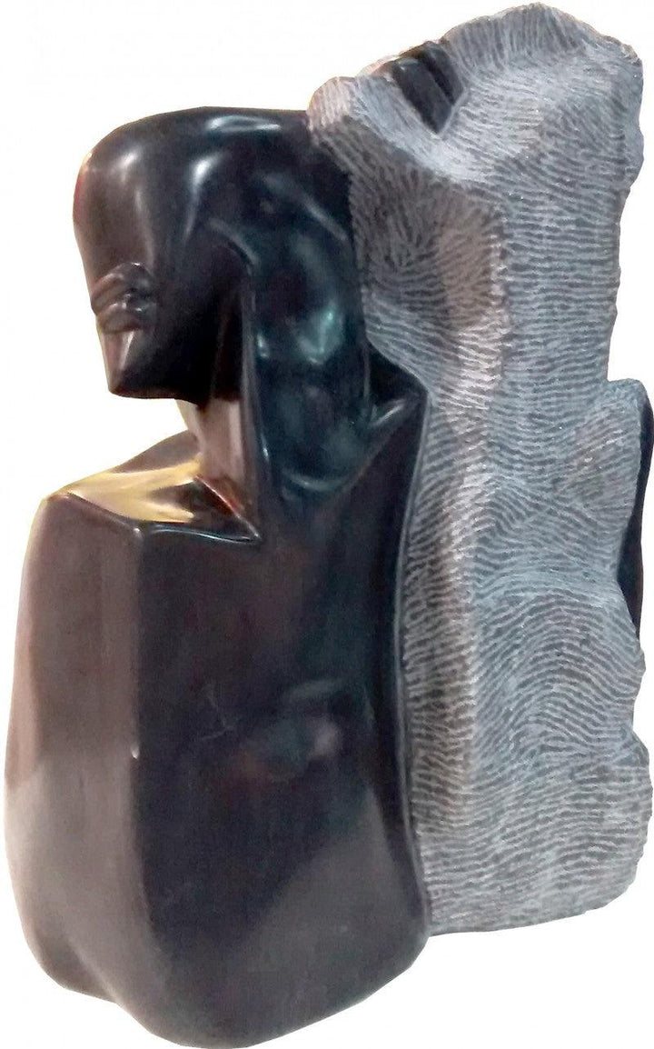 Figurative sculpture titled 'Untitled 6', 24x15x10 inches, by artist Pradeep Jogdand on Black Marble