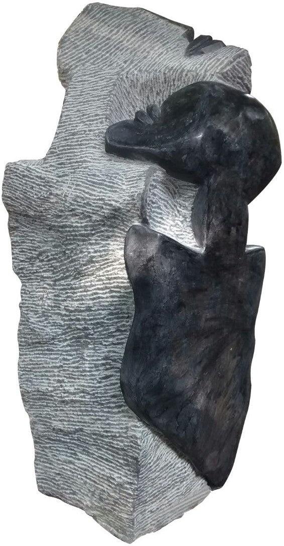 Figurative sculpture titled 'Untitled 7', 52x20x18 inches, by artist Pradeep Jogdand on Black Marble