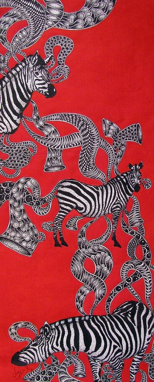 Animals acrylic painting titled 'Untitled 8', 25x10 inches, by artist Umed Rawat on Canvas