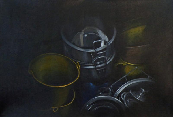 contemporary acrylic painting titled 'Untitled', 36x24 inches, by artist Divya Chinni on Canvas