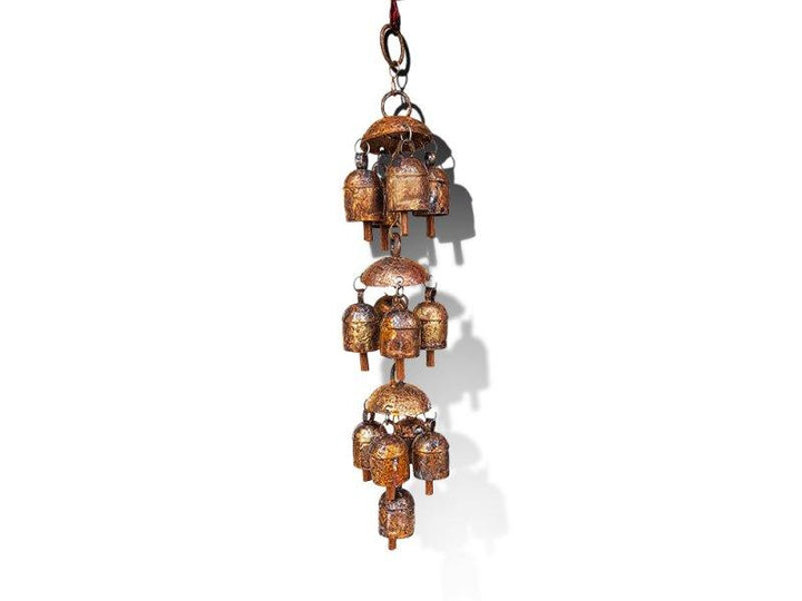 Fashion craft titled 'Ancient Idiophone Chandelier ', 13x2x2 inches, by artist De Kulture Works on Metal