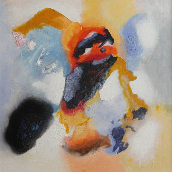 Abstract mixed media titled 'Another Dimension', 36x35 inches, by artist Ranga Naidu on Canvas