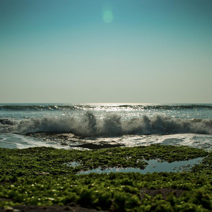 Landscape photography titled 'Art Of Waves', 11x11 inches, by artist Vaibhav Kadam on