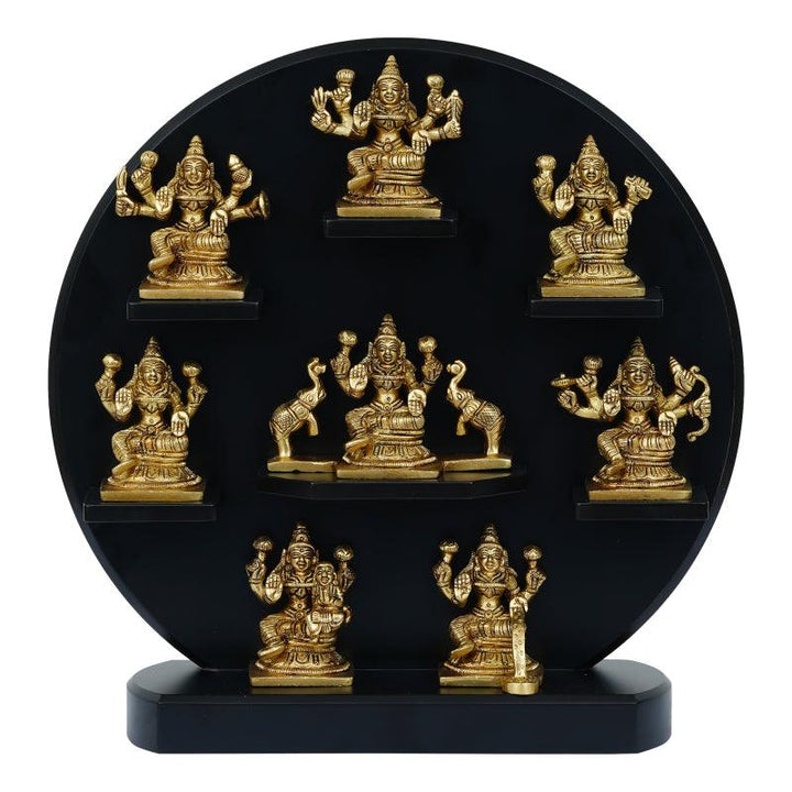 Religious handicraft titled 'Avatars Of Goddess Laxmi', 12x12x4 inches, by artist Brass Handicrafts on Brass