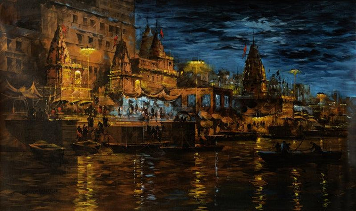 Banaras Ghat 64 painting by Sandeep Chhatraband