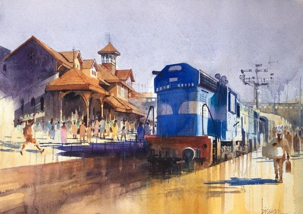 Fantasy watercolor painting titled 'Bandra Special', 22x30 inches, by artist Bijay Biswaal on Paper