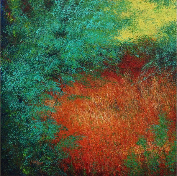 Nature acrylic painting titled 'Beauty Of Nature 2', 25x25 inches, by artist VIMAL CHAND on Canvas