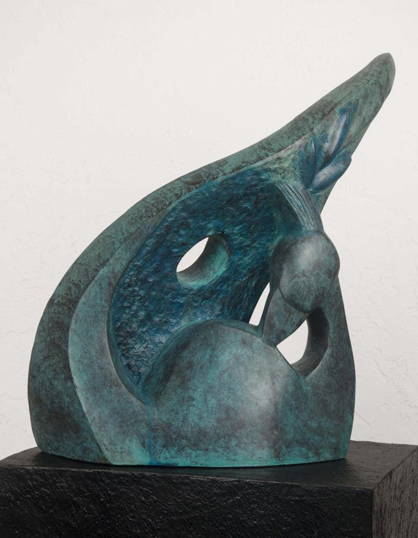 Animals sculpture titled 'Before Rains', 10x18x6 inches, by artist Renu Khandelwal on Fibre