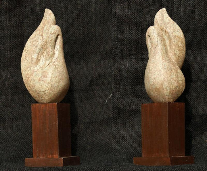 Animals sculpture titled 'Bird', 12x9x8 inches, by artist Rajeev Ranjan on Soft Stone