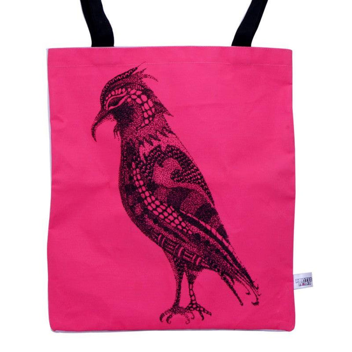 Lifestyle craft titled 'Birdie Bag', 14x16 inches, by artist Sejal M on Canvas