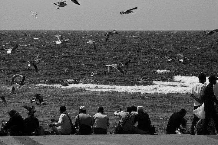 Animals photography titled 'Birds Over The Human', 11x17 inches, by artist Rahmat Nugroho on