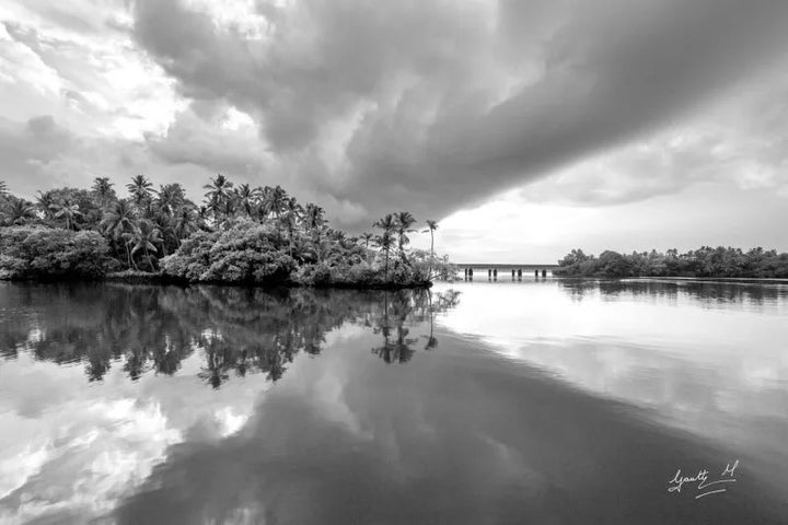 Photograph print titled 'Bridge Over Water', 24x36 on Paper, by artist Gautham Manohar