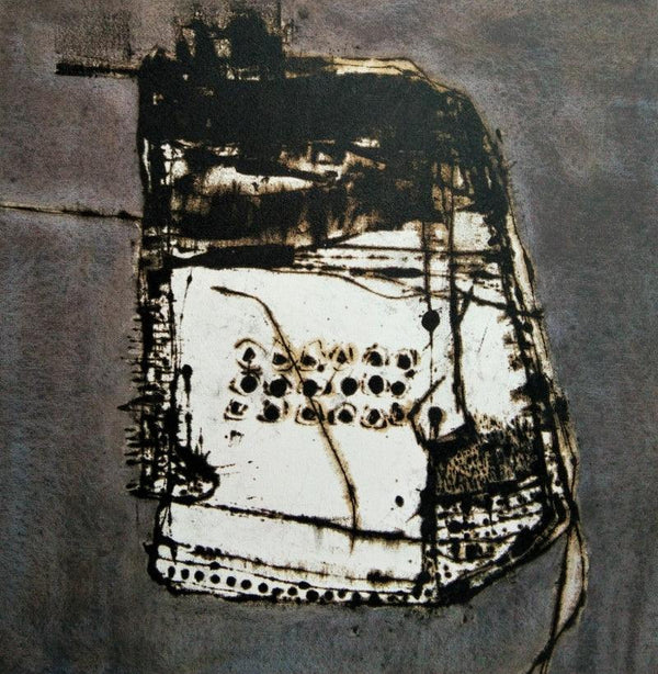 contemporary ink drawing titled 'Burning For Life', 24x24 inches, by artist Sagar Kamble on Canvas