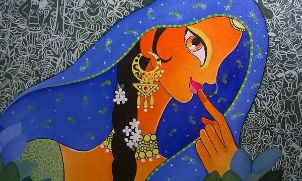 Figurative acrylic painting titled 'Canvas art', 18x24 inches, by artist Balraj Singh on Canvas