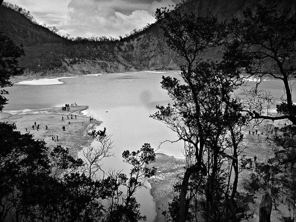 Nature photography titled 'Ciwedey White Crater', 11x15 inches, by artist Rahmat Nugroho on