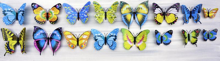 Animals sculpture titled 'Cosmic Butterflies', 11x37x1 inches, by artist Sumit Mehndiratta on Mixedmedia