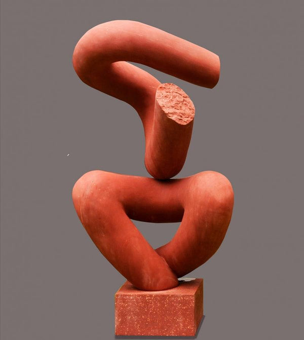 Religious sculpture titled 'Dancing Shiva 1', 60x27x20 inches, by artist Rajnish Verma on Sand Stone