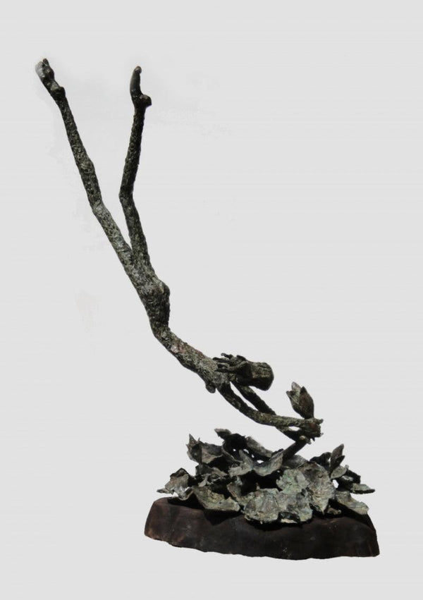 Figurative sculpture titled 'Dive', 21x9x6 inches, by artist Chaitali Chanda on Bronze