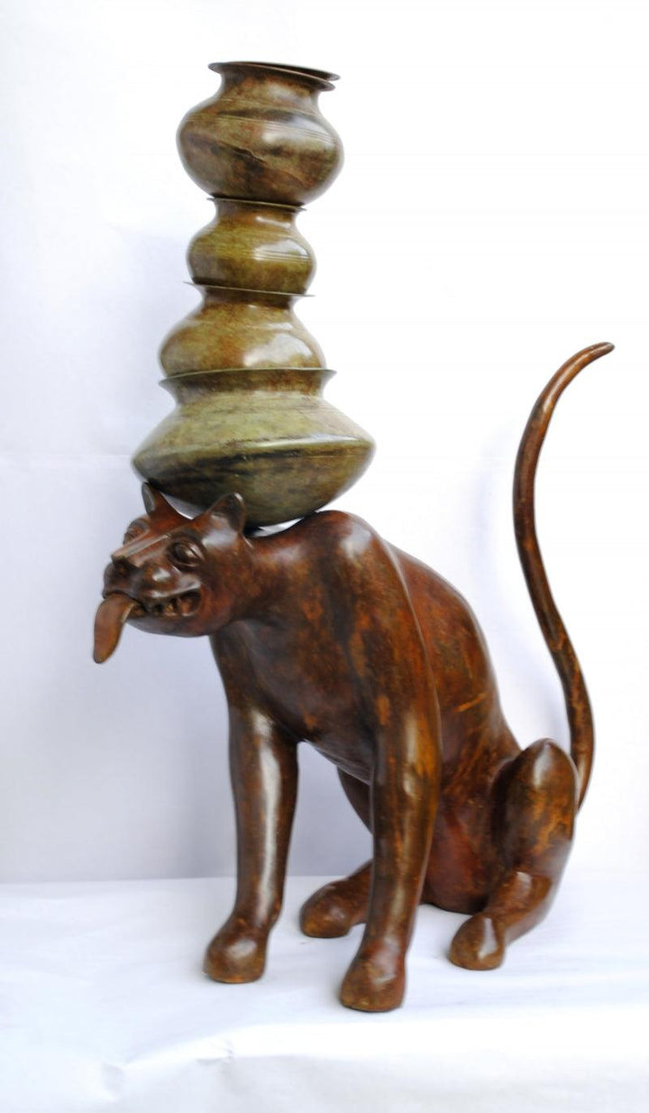 Animals sculpture titled 'Dont Ask To Carry Your Things 2', 25x20x8 inches, by artist Tarun Maity on Mixedmedia