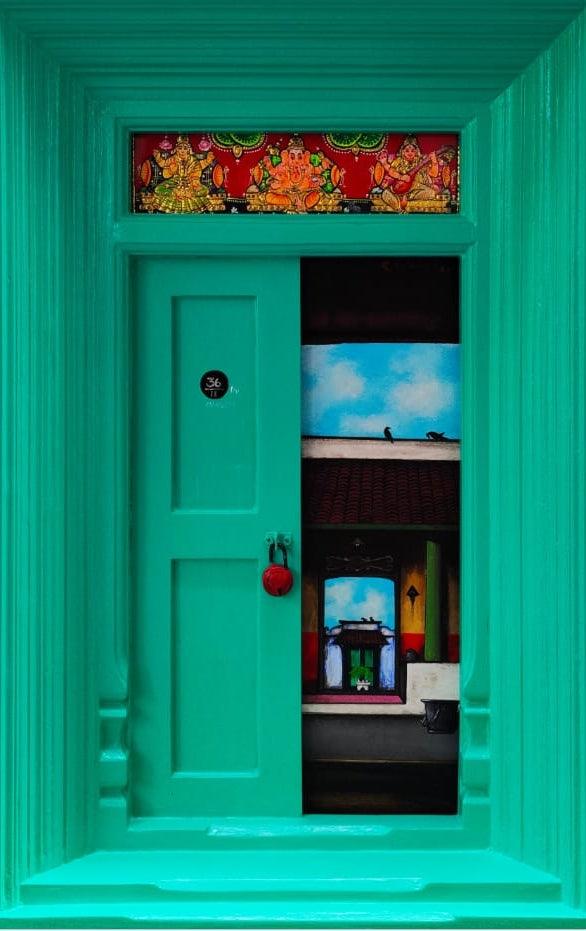 Door 19 by K R Santhanan Krishnan | ArtZolo.com