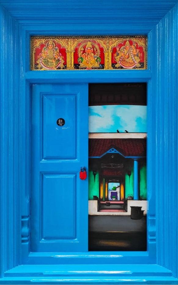 Door 20 painting by K R Santhanan Krishnan