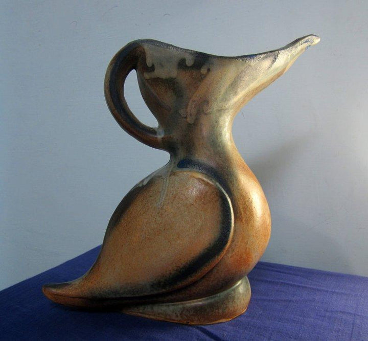 Pots/Vessels ceramic titled 'Duck Pot', 18x16x10 inches, by artist DULAL CHANDRA MANNA on Ceramic