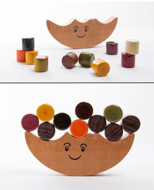 Toys craft titled 'Dumroo Balancing Wooden Toy', 7x3x2 inches, by artist Oodees Toys on wood