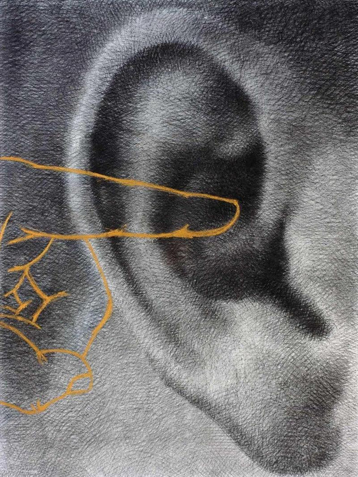 Ear And Finger Drawing by Sajal Sarkar | ArtZolo.com