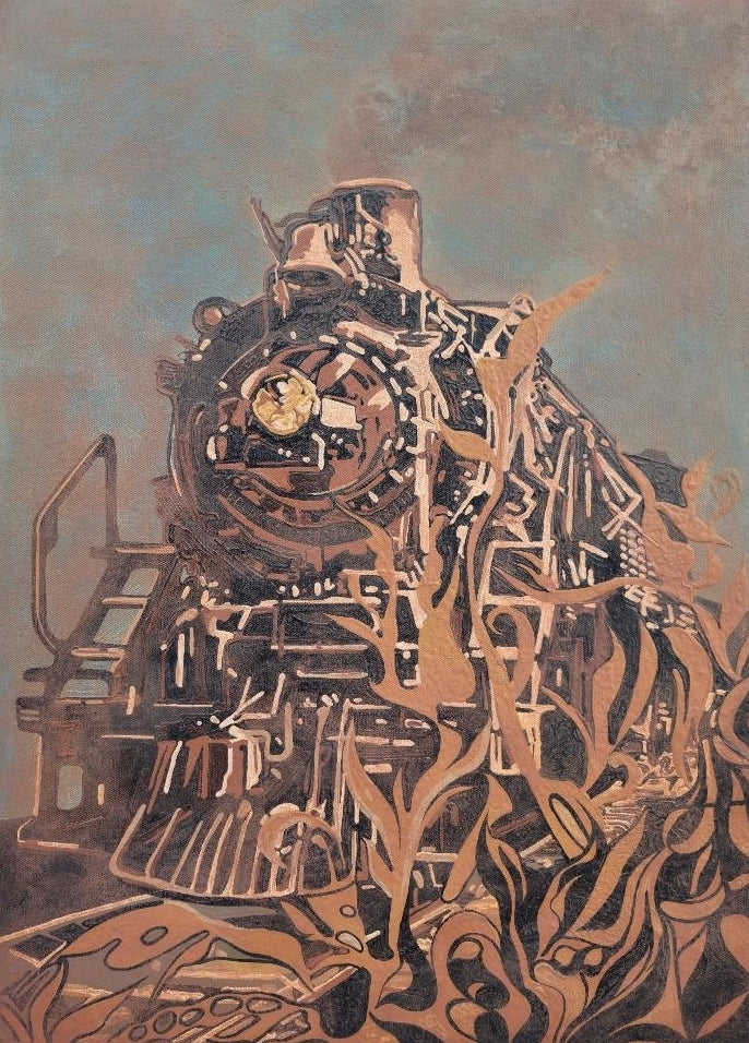 Transportation acrylic painting titled 'An Era', 20x14 inch, by artist Siddharth Chaudhuri on Canvas