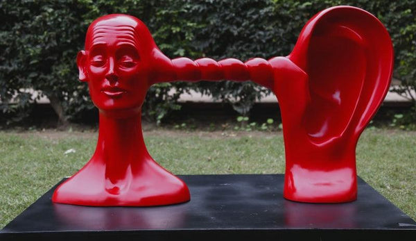 Figurative sculpture titled 'Essence Of Life', 38x12x23 inches, by artist Vivek Kumar on Fiberglass