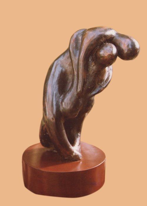 Figurative Metal sculpture titled 'Expressions', 10x5x4 inches, by artist Sunita  Lamba on Bronze