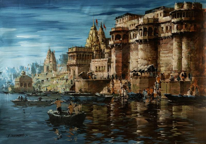 Ghats Of varanasi painting by Sandeep Chhatraband