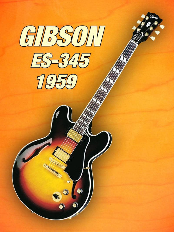 Music photography titled 'Gibson es 345 1959', 15x11 inches, by artist Shavit Mason on