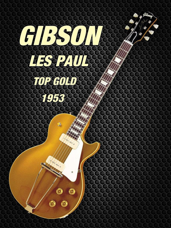 Music photography titled 'Gibson les paul top gold 1953', 15x11 inches, by artist Shavit Mason on