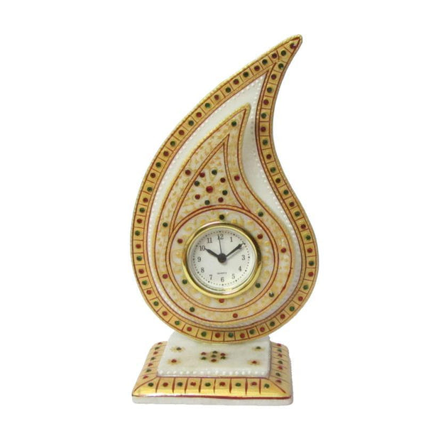 Lifestyle craft titled 'Golden Trophy Watch', 5x5x8 inches, by artist Ecraft India on Marble