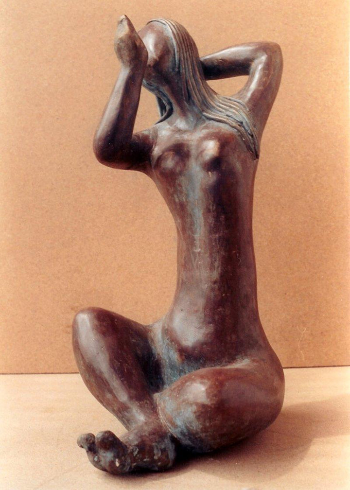 Figurative Metal sculpture titled 'Grace', 19x11x9 inches, by artist Sunita  Lamba on Bronze