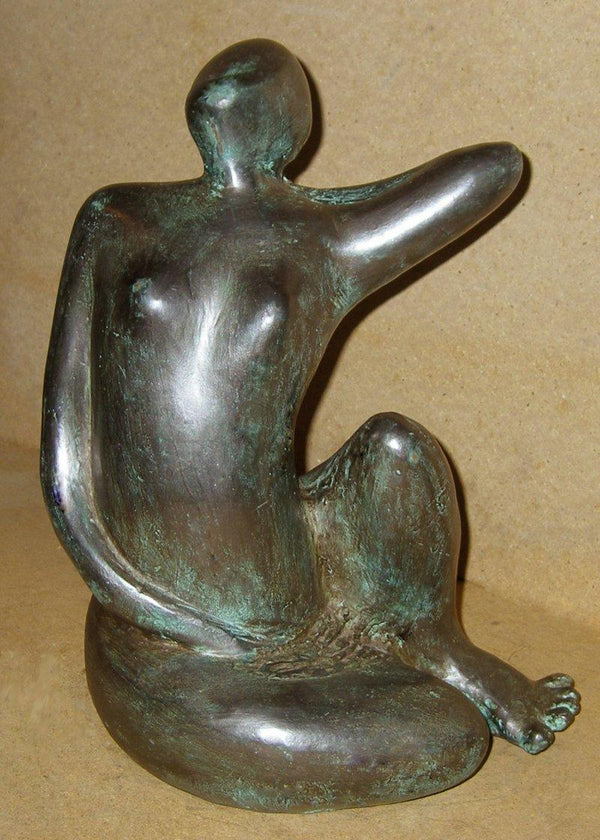 Figurative Metal sculpture titled 'Grace II', 16x11x11 inches, by artist Sunita  Lamba on Bronze