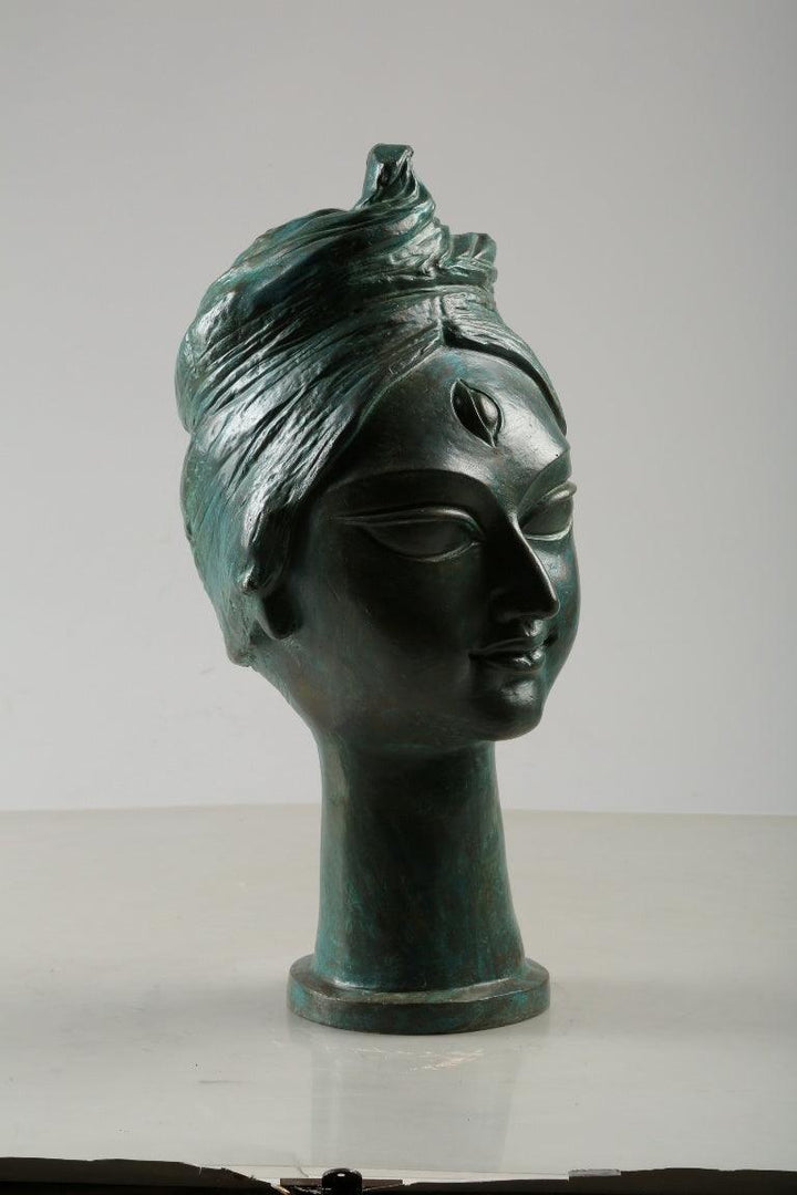 Figurative sculpture titled 'Graceful', 27x17x12 inches, by artist Tapas Sarkar on Bronze