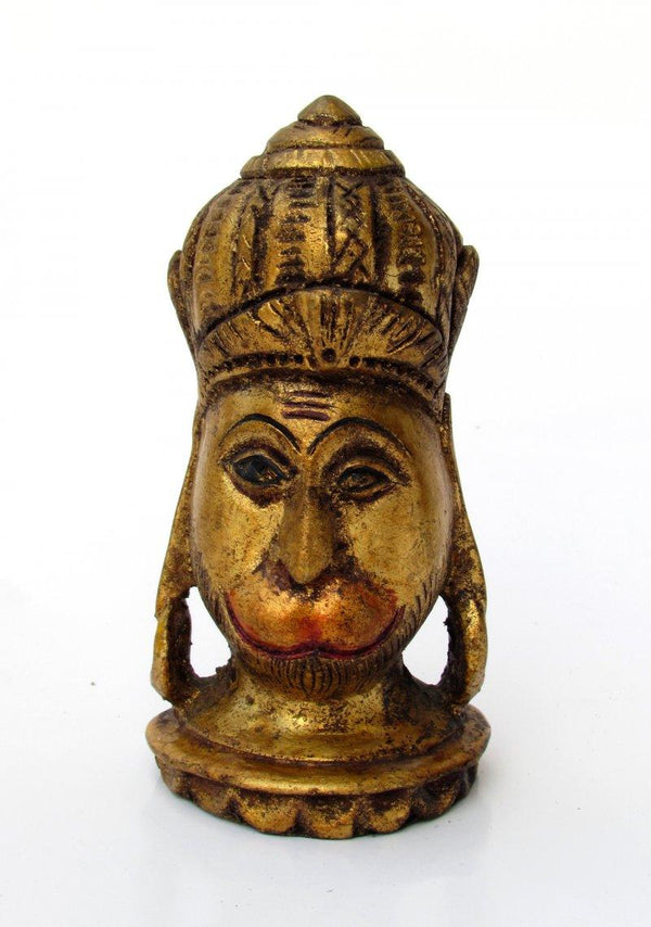 Religious handicraft titled 'HANUMAN', 4x2x2 inches, by artist ICA on wood