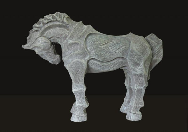 Animals fiberglass sculpture titled 'Horse 4', 17x12x5 inches, by artist Devidas Dharmadhikari on Fiberglass