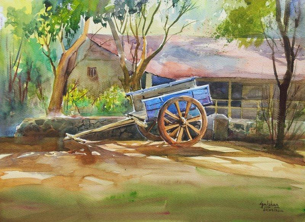 Nature watercolor painting titled 'Hot And Sour', 18x13 inches, by artist Gulshan Achari on Paper