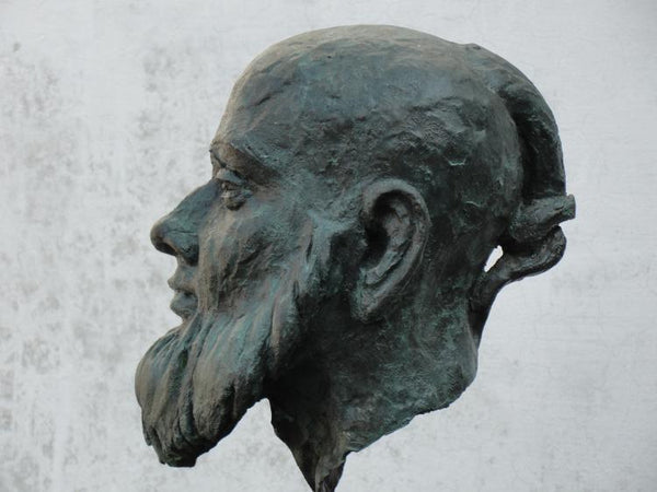 Portrait sculpture titled 'Humanity', 16x9x11 inches, by artist Hiralal Rajasthani on Fiber Glass