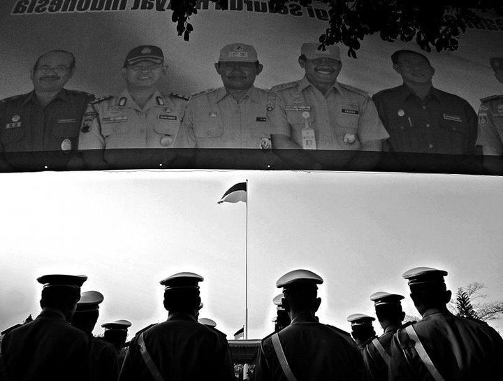 Photorealistic photography titled 'Indonesian independence day ceremonial', 11x15 inches, by artist Rahmat Nugroho on