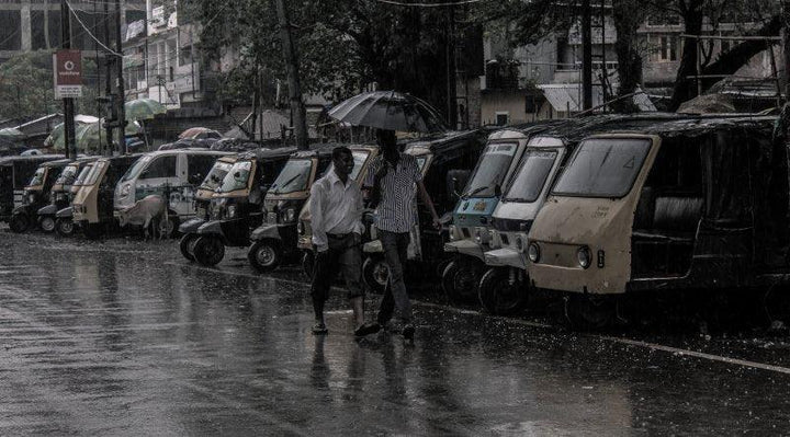 Cityscape photography titled 'Jorhat', 11x20 inches, by artist Vishal Langthasa on